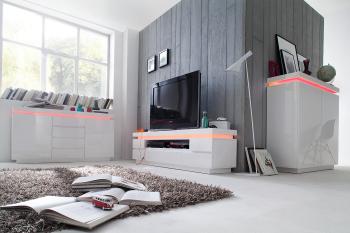 modern tv meubel wit hoogglans 175cm