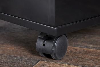 hoogglans rolcontainer zwart