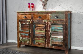 dressoir gerecycled hout 123 cm