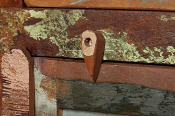 dressoir gerecycled hout 123 cm