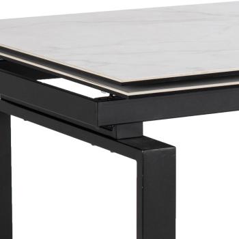 uitschuifbare tafel wit keramiek 160-240 cm