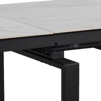 uitschuifbare tafel wit keramiek 160-240 cm