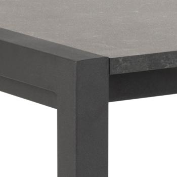 uitschuifbare tafel zwart marmerlook