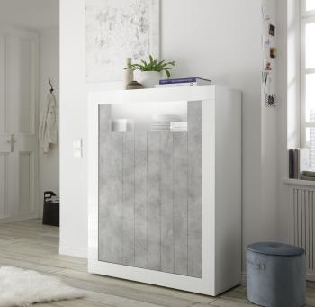 Highboard kast hoogglans betonlook