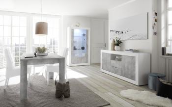 dressoir kast hoogglans wit beton