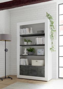 Boekenkast hoogglans oxide grijs