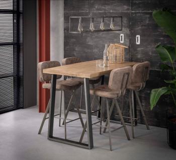 industriële bartafel mangohout