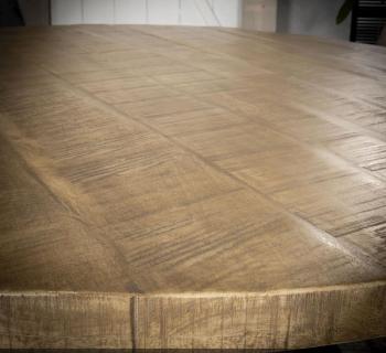 ronde eettafel 120 cm blank antiek