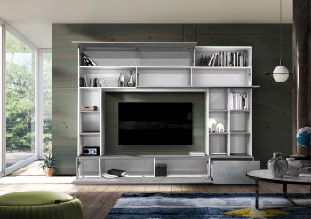 Pratiko wandmeubel wit betonlook