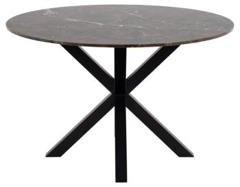 Ronde tafel bruin marmer 120 cm