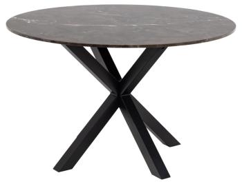 Ronde tafel bruin marmer 120 cm