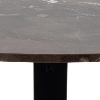 Ronde tafel bruin marmer 120 cm