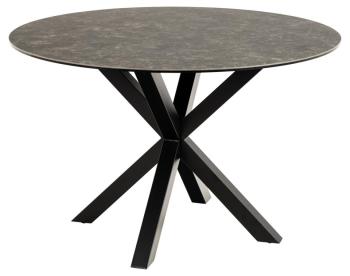 Ronde tafel keramiek antraciet 119 cm