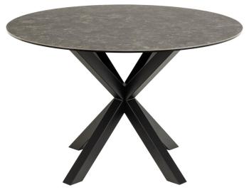 Ronde tafel keramiek antraciet 119 cm