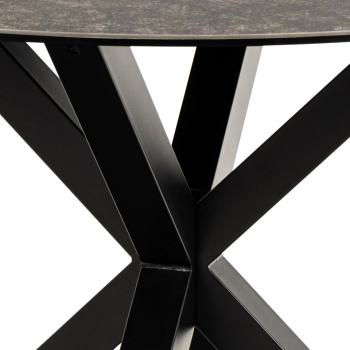 Ronde tafel keramiek antraciet 119 cm