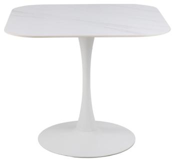 design tafel keramiek wit 90 cm