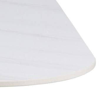design tafel keramiek wit 90 cm