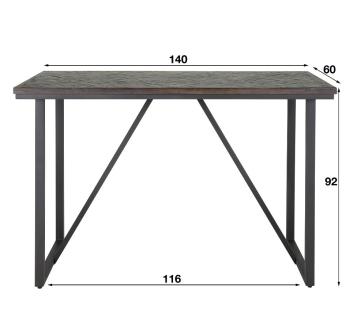 bartafel teakhout bruin