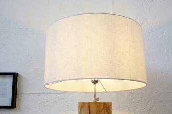 Roots lamp met kap naturel