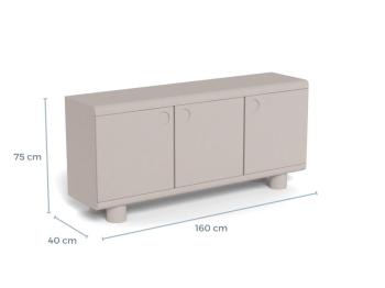 dressoir grijs MDF 160 cm