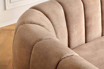 Bankstel 3 zits champagne beige 200 cm