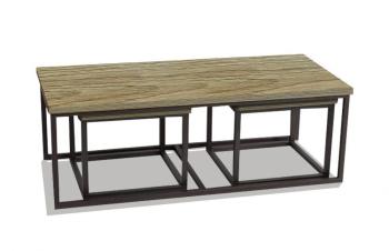 Salontafel set oud eiken Hamilton