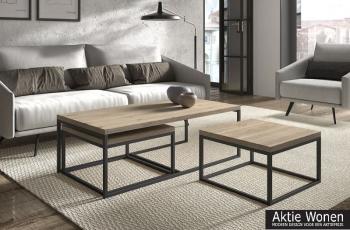 Salontafel set oud eiken Hamilton