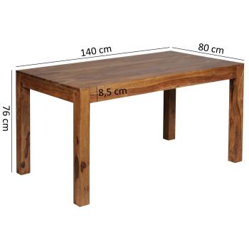 keukentafel sheesham 140 cm