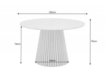 ronde donkerbruine tafel 120 cm
