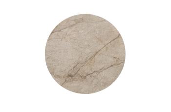 ronde salontafel beige keramiek 80 cm