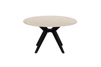 ronde salontafel travertin keramiek 80 cm