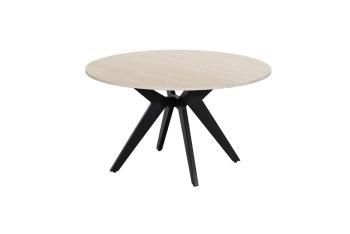ronde salontafel travertin keramiek 80 cm