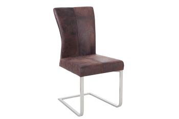 eetkamerstoel donkerbruin vintage