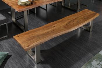 eettafel bank boomstam 160 cm