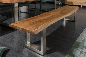 eettafel bank boomstam 160 cm