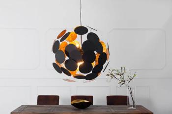 Hanglamp Infinity zwart goud 66 cm