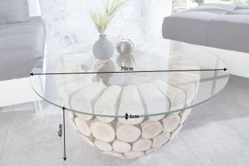 salontafel teakhout 70 cm