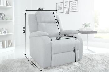 Relax fauteuil lichtgrijs