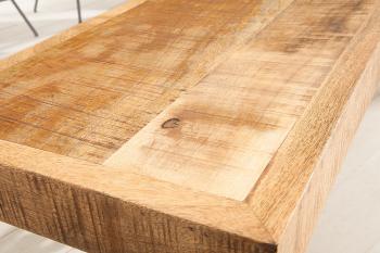schuijn detail van eettafelbank mango hout 200 cm
