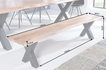 boomstam bank acacia 160 cm
