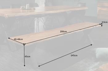 boomstam bank acacia 200 cm