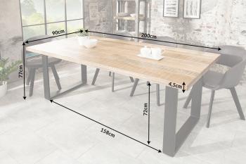 eettafel mangohout 200 cm