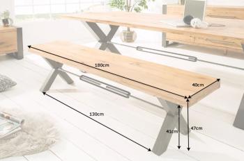 Eettafelbank wild eiken 180 cm