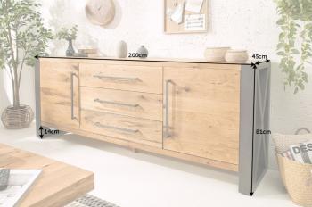 Dressoir wild eiken 195 cm