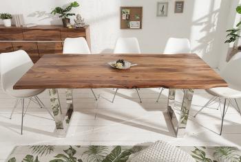 Boomstam eettafel sheesham 200 cm