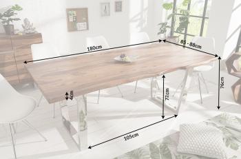 Boomstam tafel sheesham 180 cm
