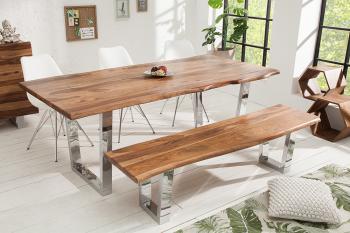 Boomstam eettafel sheesham 200 cm
