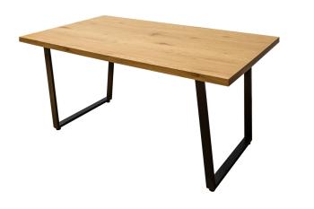 eettafel eiken bruin 140 cm