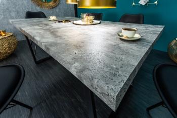 eettafel betonlook grijs