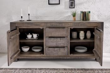 dressoir mango hout grijs